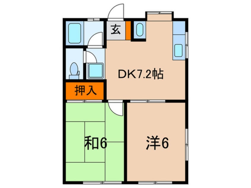 間取図 ジョイハイツ六甲