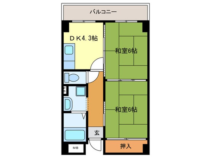間取り図 シャロン鷹取東