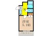 住吉スカイブルー 1Kの間取り