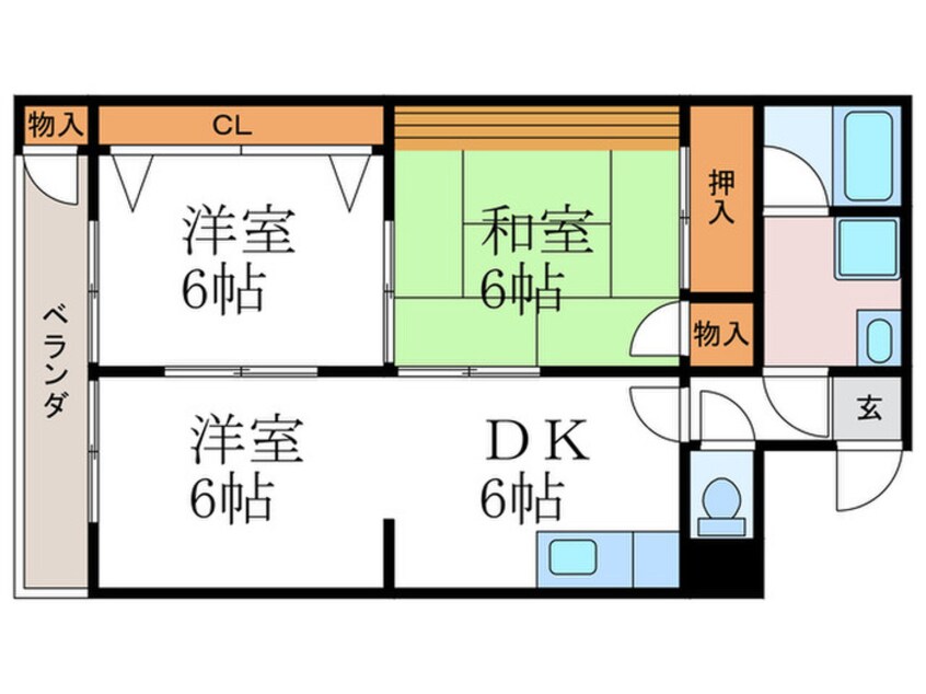 間取図 ルミネ玉山