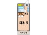 ジョイフル三山木 1Kの間取り