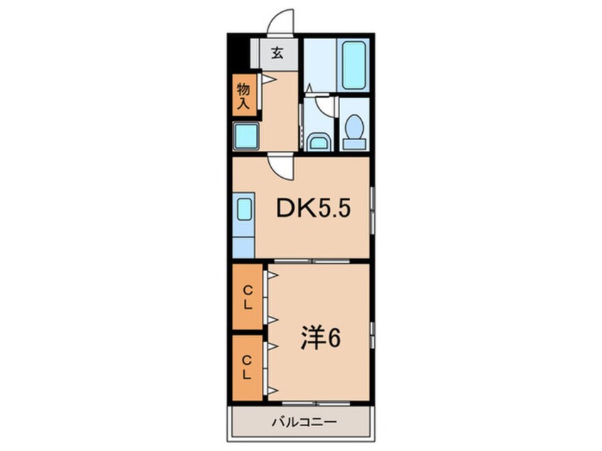 間取図 シャンブルすずらん