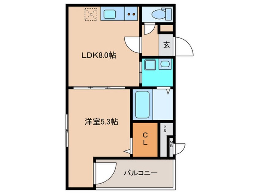 間取図 フジパレス　エン