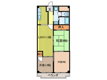 間取図 第２大原ﾏﾝｼｮﾝ