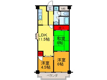 間取図 第２大原ﾏﾝｼｮﾝ