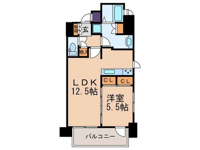間取り図 ルーシア烏丸御池（１１０３）