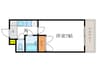第７レジデンス春田桂坂 1Kの間取り