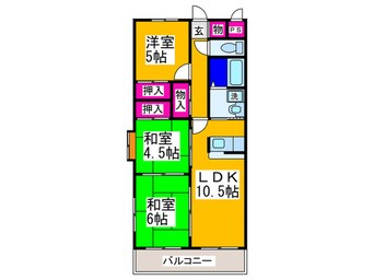 間取図 メゾン・ド・シャンノ－ル