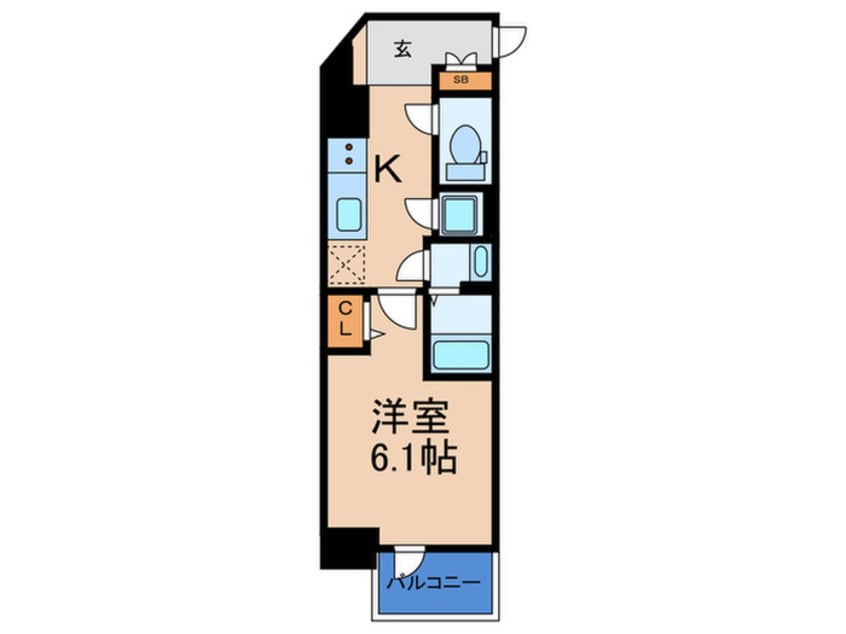 間取図 ﾚｼﾞｭｰﾙｱｯｼｭOSAKAﾃﾞｲﾌｨｰﾙ（1101）