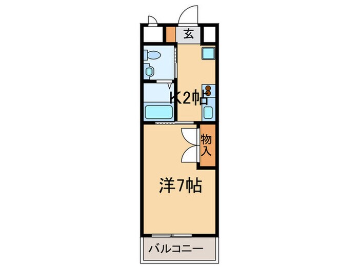 間取り図 飛松高谷マンション