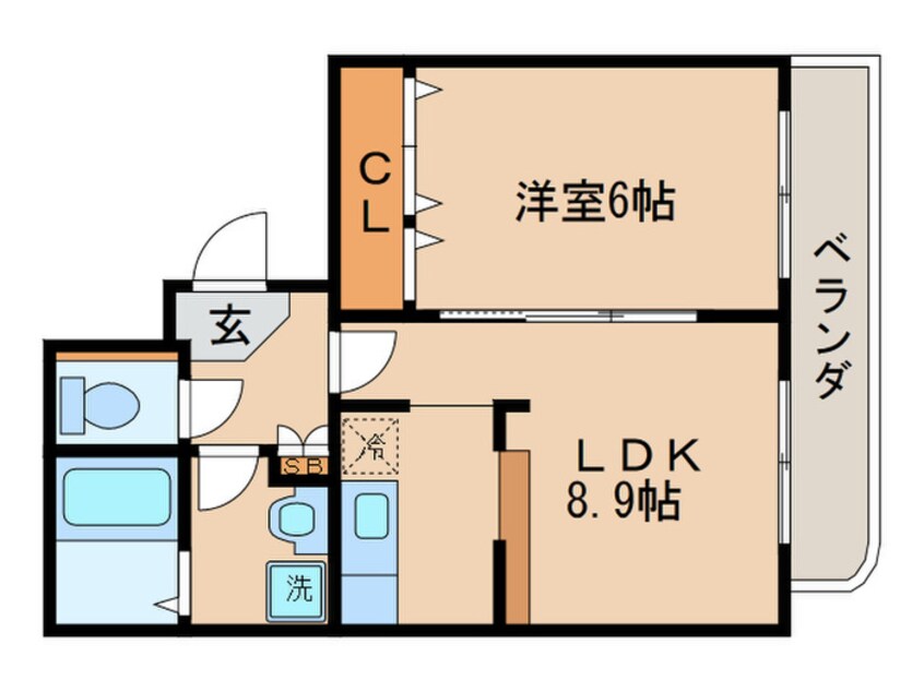 間取図 サンクラ－ジュ山科駅前