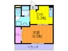 ハイライフ 1DKの間取り