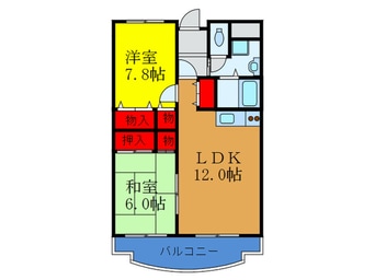 間取図 パレス東洋５号館