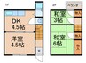 東藤江貸家 3DKの間取り