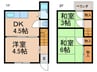 東藤江貸家 3DKの間取り