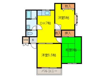 間取図 マンション山中