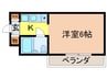 マスタ－ズエル綾園 1Kの間取り