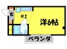マスタ－ズエル綾園 1Rの間取り