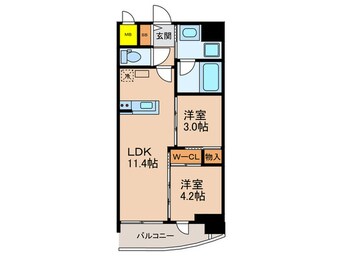 間取図 セレニテフラン梅田