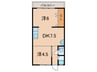 伊勢田マンション 2DKの間取り