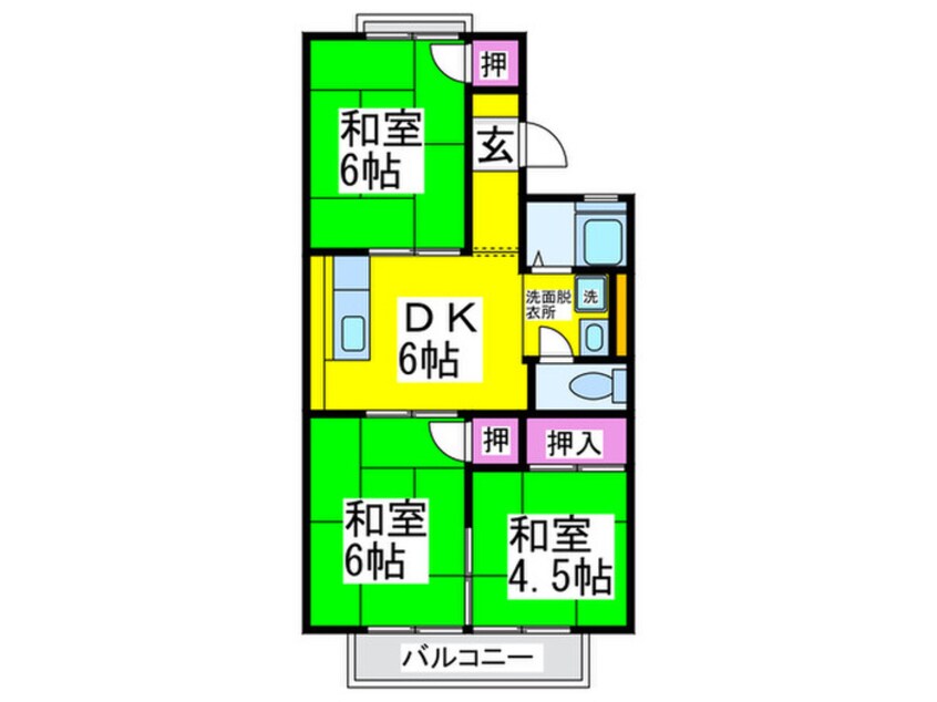 間取図 メゾンド－ル青葉