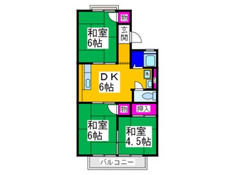 間取図 メゾンド－ル青葉