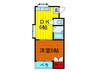 エステートTSUKUI 1DKの間取り