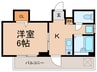 ウエストコア 1Kの間取り