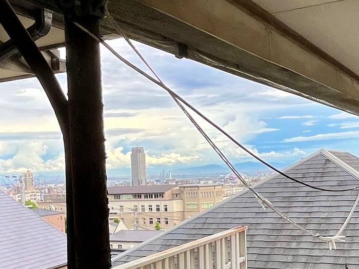 室内からの展望 寺口ハイツ