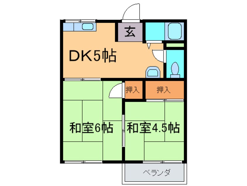 間取図 サンハイツ