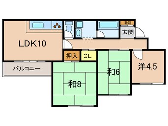 間取図 グリーンハイツ妙法寺　B棟