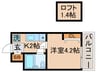 キンブリッジ京都駅西 1Kの間取り