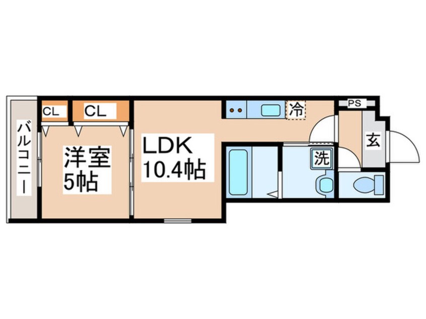 間取図 フジパレス御幣島