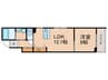 PEACE WELL四条 1LDKの間取り