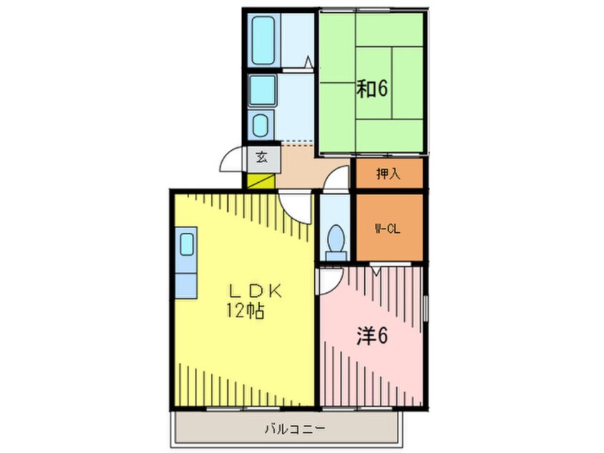 間取図 フォンテーヌⅡB棟