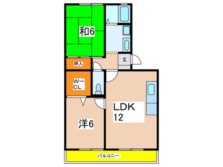 間取図 フォンテーヌⅡB棟