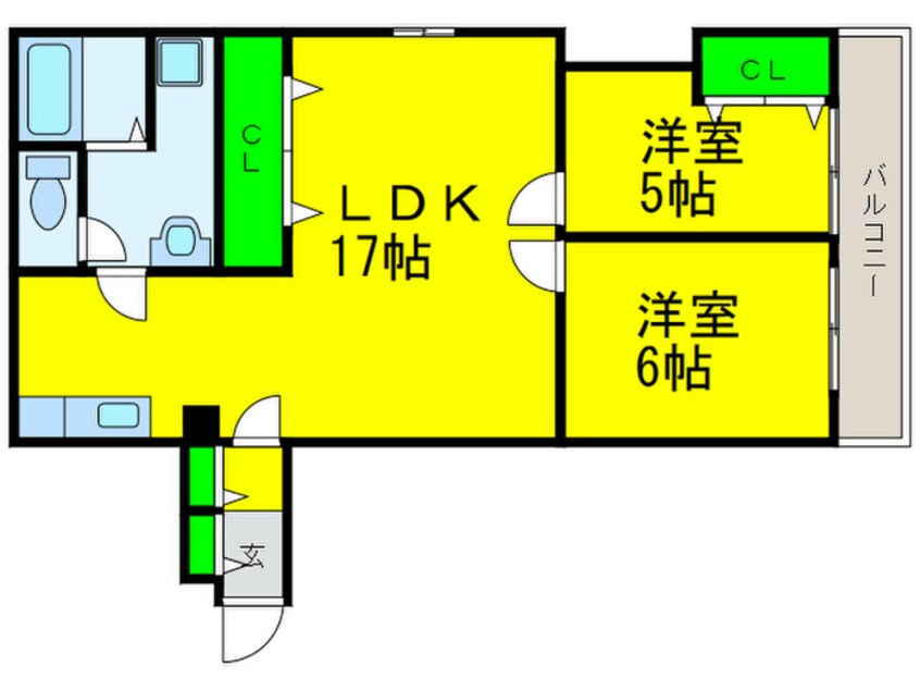 間取図 シャトー豊田