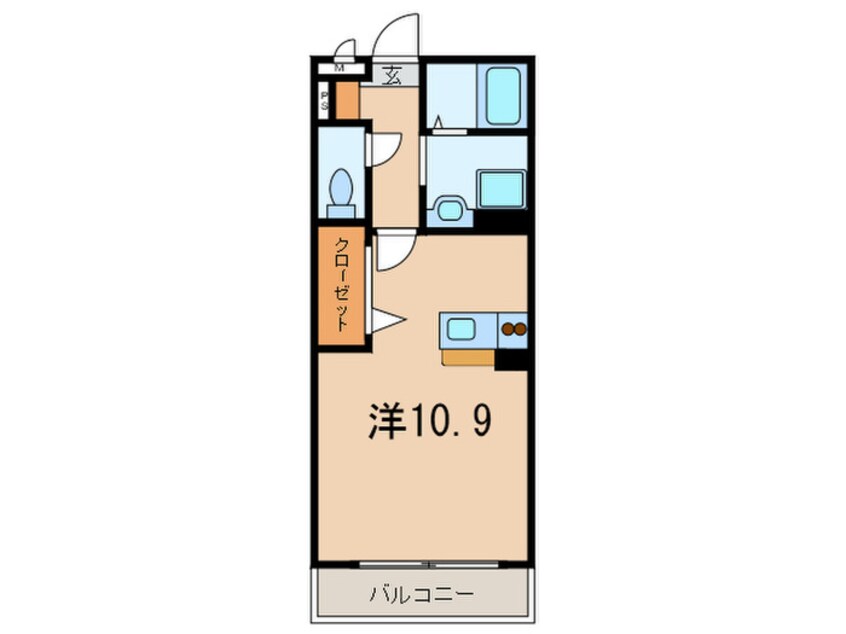 間取図 ロ－ズコ－ト芦屋