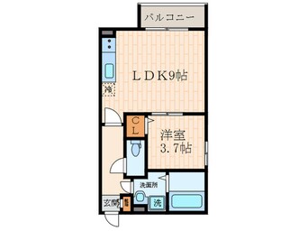 間取図 リュクスシティー武庫川