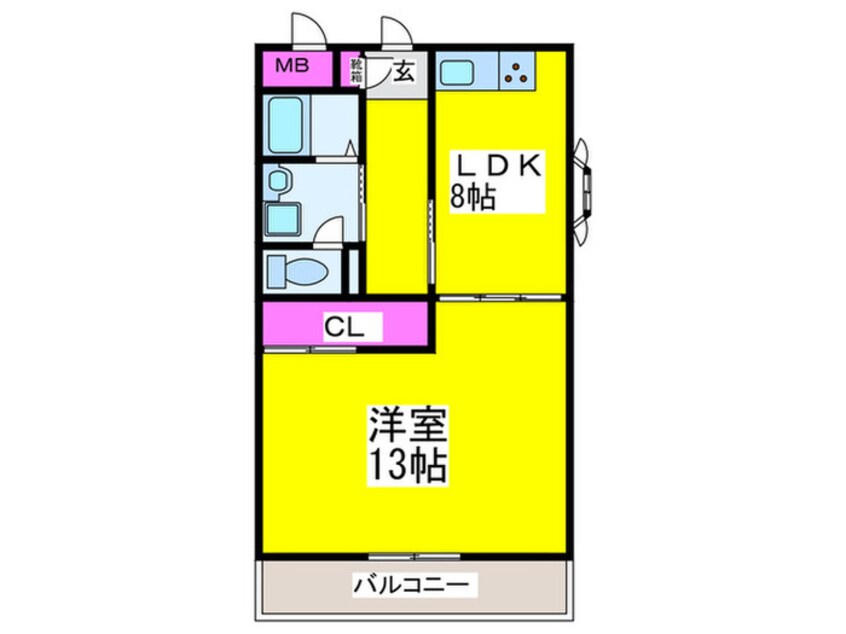 間取図 ハイネス　キタノ