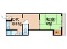 阪急マンション 1DKの間取り