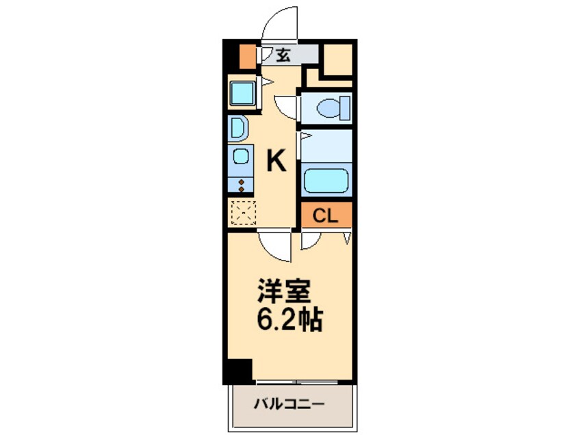 間取図 プレサンス京都鴨川彩華(103)