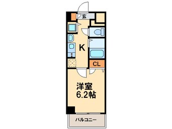 間取図 プレサンス京都鴨川彩華(103)