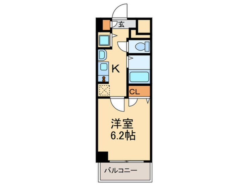 間取図 プレサンス京都鴨川彩華(103)