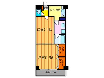 間取図 ｳｲｽﾃﾘｱ参番館