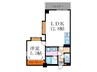 ｳｲｽﾃﾘｱ参番館 1LDKの間取り
