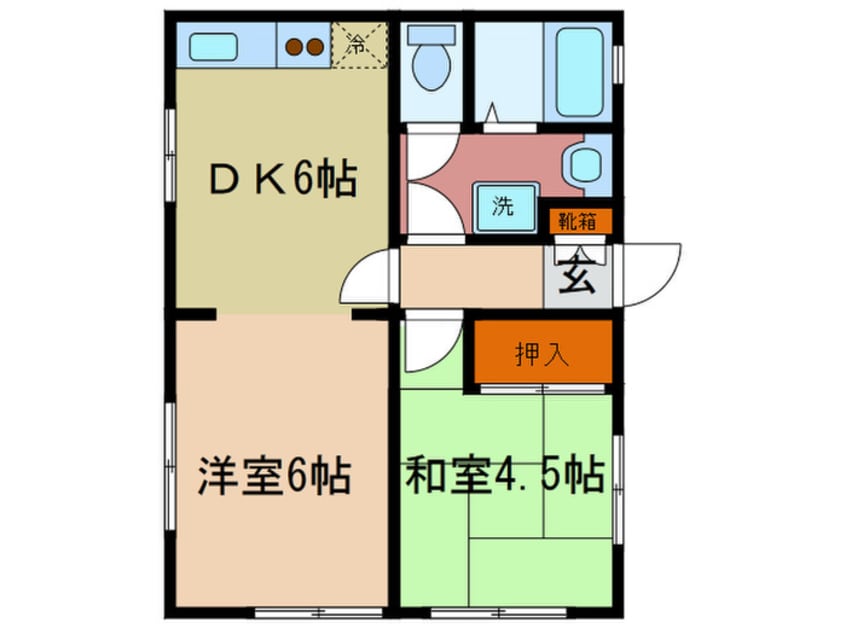 間取図 ジョリ－三井寺