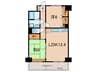 フォレスト南本山（405） 2LDKの間取り