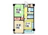 都マンション関目 2DKの間取り