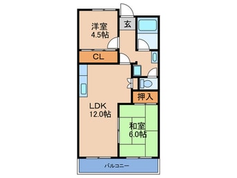 間取図 生島リバーサイドマンションＡ棟